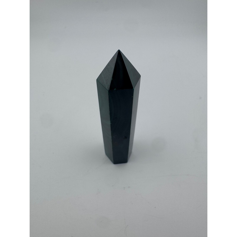 Malachite Tower Point Crystal Obelisk Polished Stone 2.72in